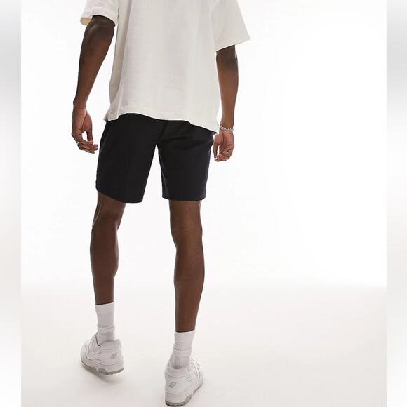 TOPMAN NWT Men's Size 28 Navy Blue Ripstop Shorts with Stretch Elastic - Picture 3 of 8